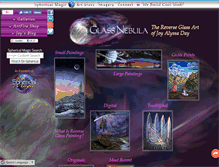 Tablet Screenshot of glassnebula.com